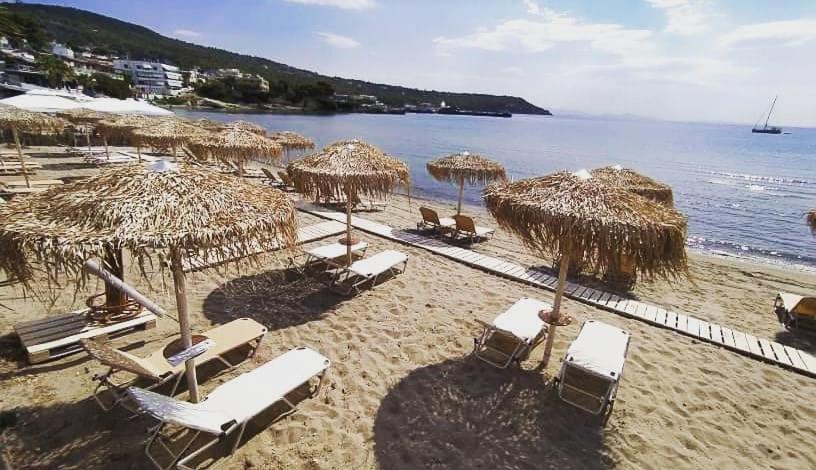 Παραθαλασσια Στουντιο Μιχαλιας Sea View Studio Michalias Agia Marina  エクステリア 写真