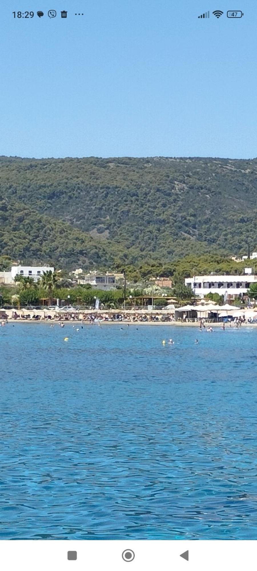 Παραθαλασσια Στουντιο Μιχαλιας Sea View Studio Michalias Agia Marina  エクステリア 写真